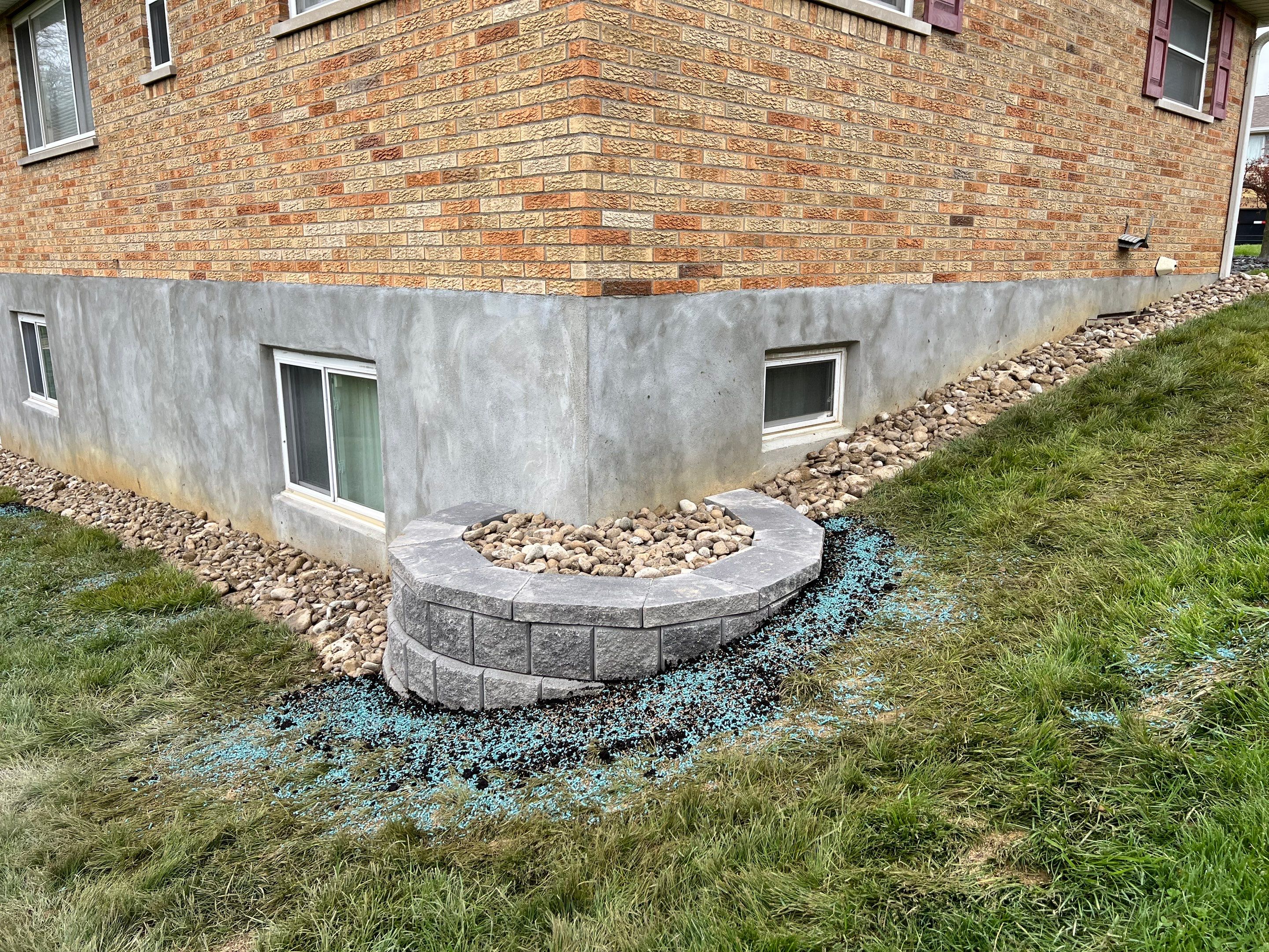 Wall Installation and Gravel Bed Creation by Reisenberg’s Lawn & Landscape, LLC