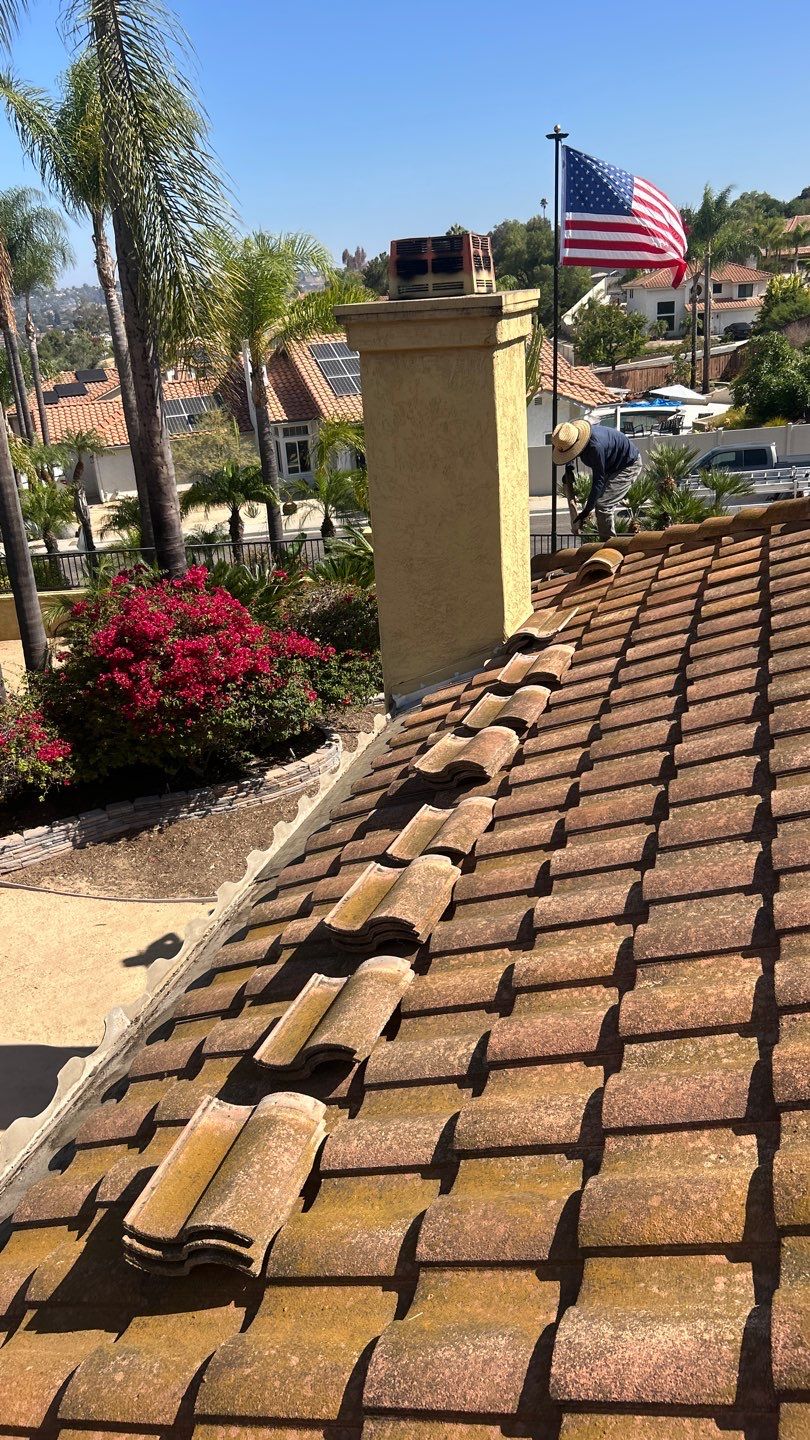 Clay Tile Roof Repair and Underlayment Replacement in Bonita by Reliable Roofing San Diego Inc.