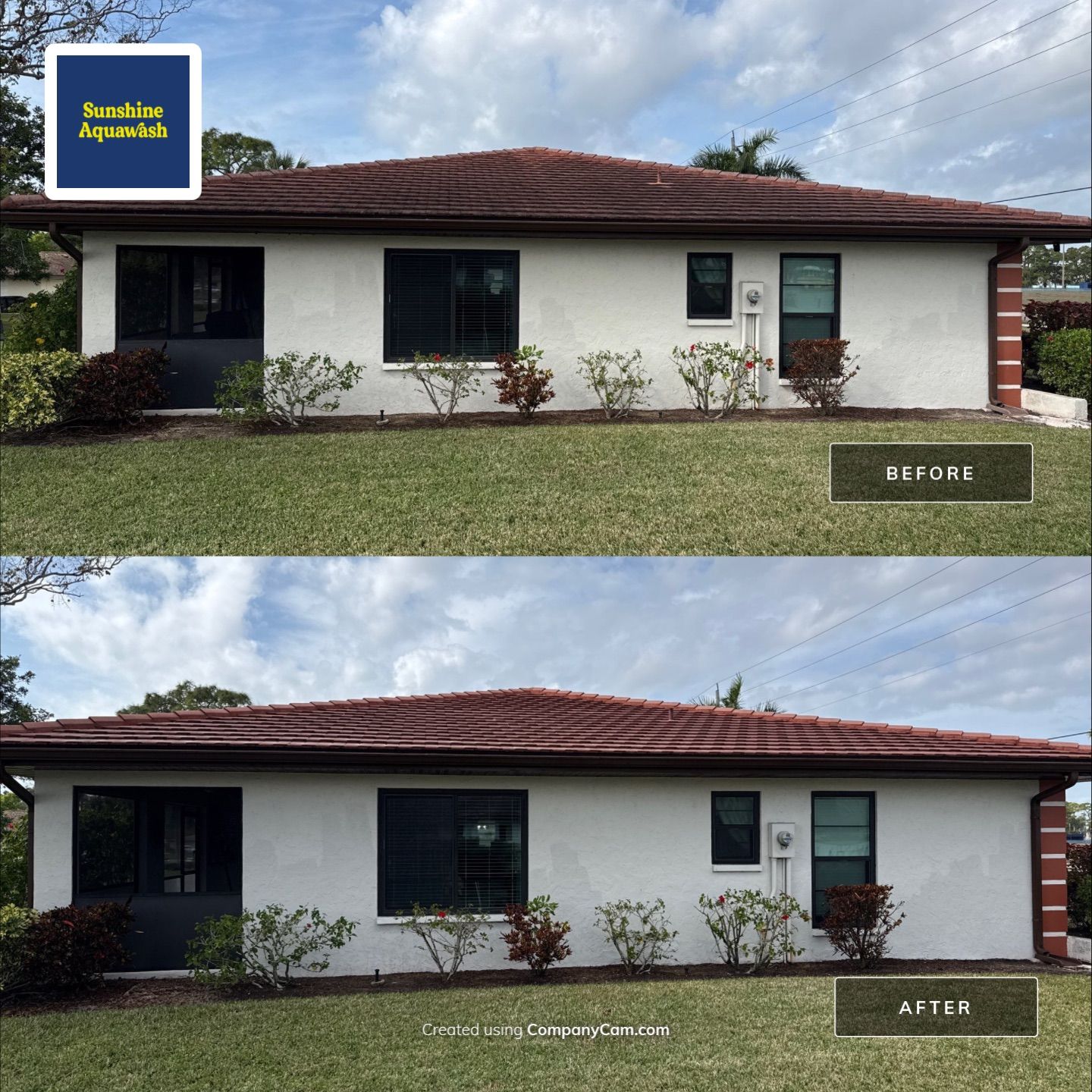 Tile Roof Cleaning in Vivienda at Bradenton I – Bradenton, FL by Sunshine AquaWash