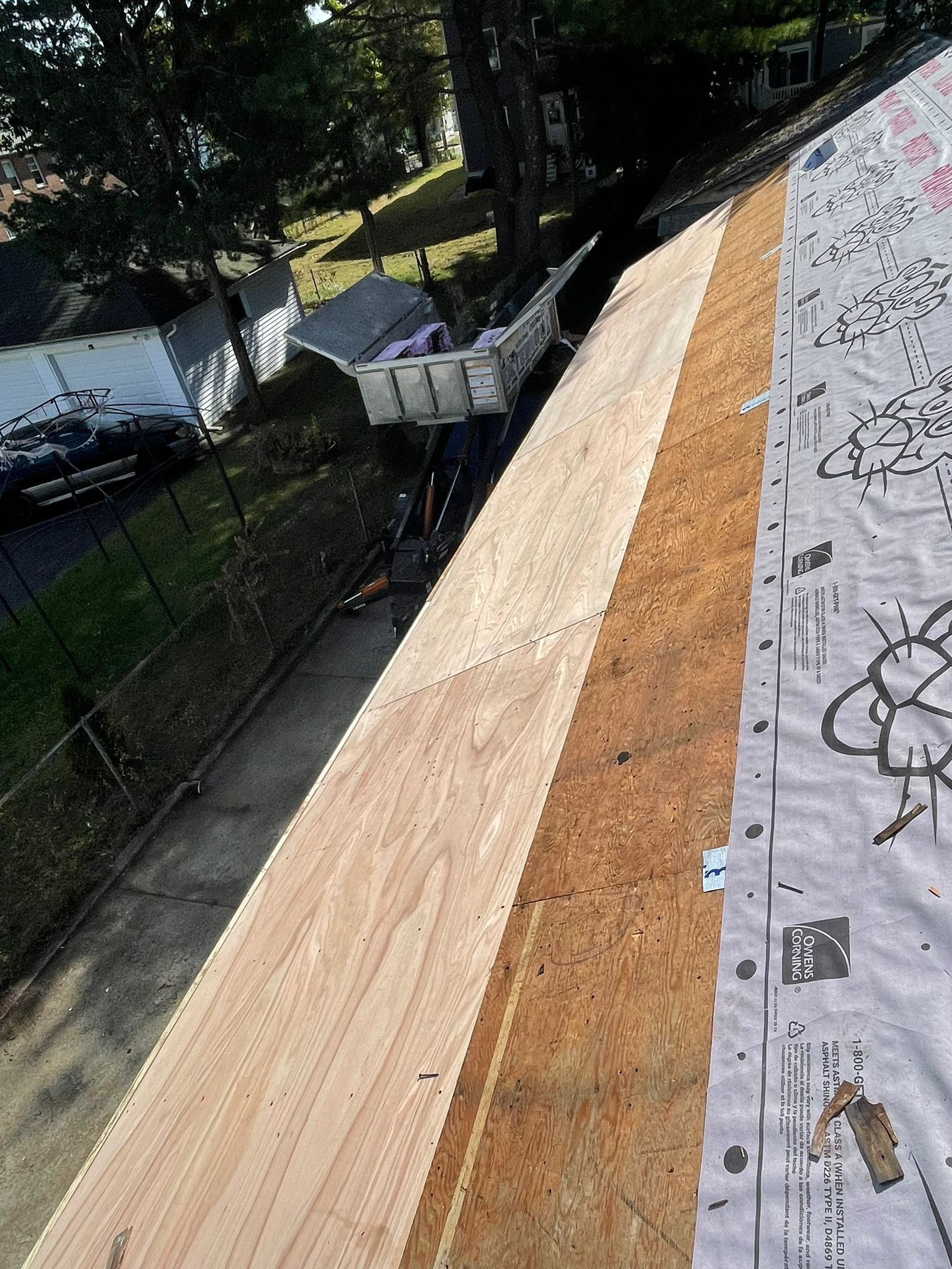 Residential Roofing Installation using Owens Corning TruDefinition Duration - Estate Gray by A Plus Exterior