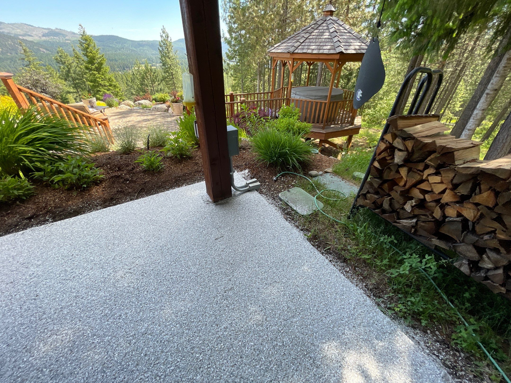 Patio Transformation using Mt Everest by Croc Coatings, LLC