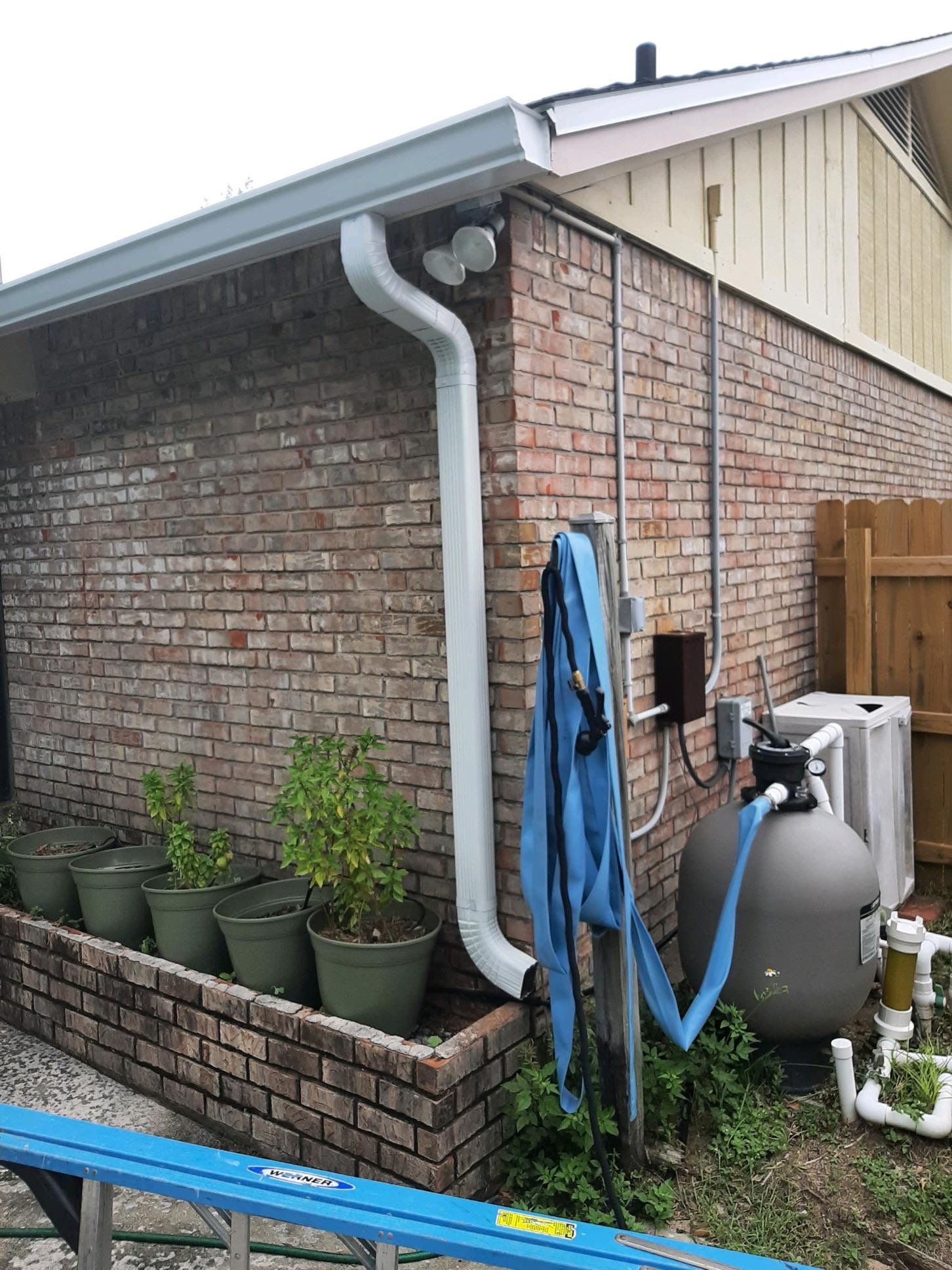Gutter Installation using K-Style Seamless Gutters by Gutter Professors