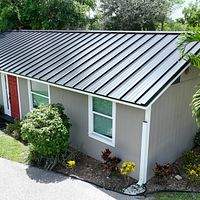 24ga 1.5" Mechanical Seam Matte Black by Total Roofing System The Metal Roof Experts