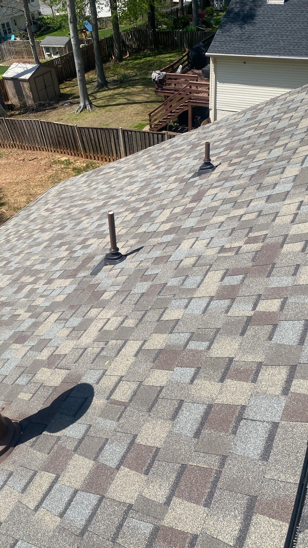 Burke: Residential Roof Replacement with CertainTeed Landmark Pro in Max Def Weathered Wood by RM Banning, Inc.