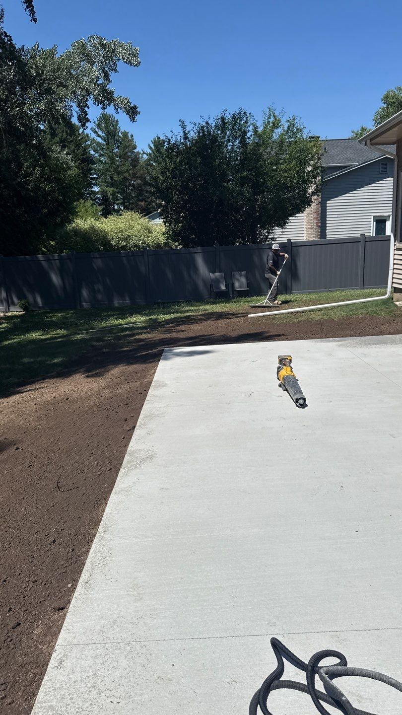 Broom Finished Patio  by NG Masonry & Construction LLC