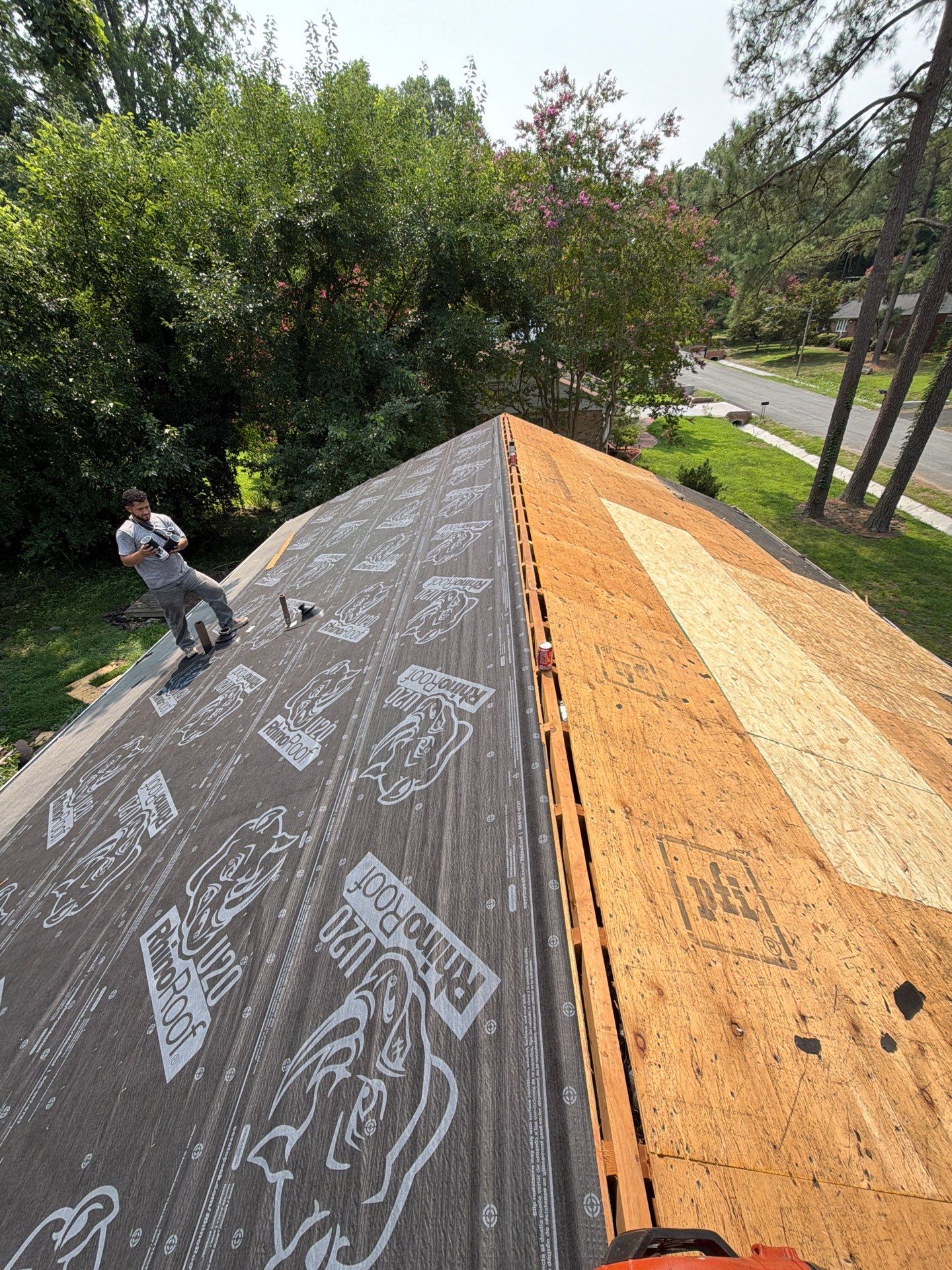 Asphalt Shingle Roof Replacement and Gutter Installation in Richmond by Cade Construction