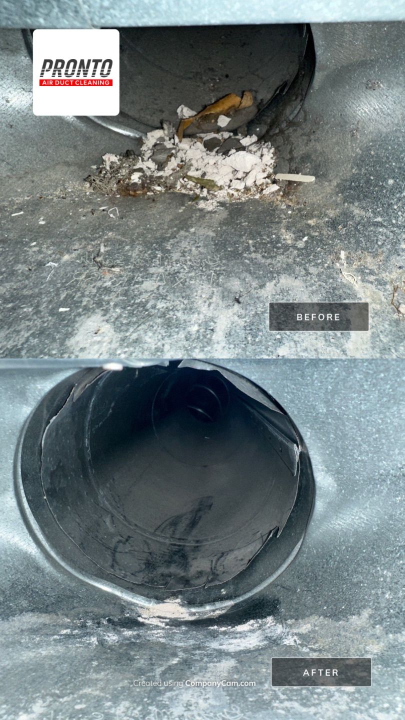 Air duct cleaning using Hypervac by Pronto Air Duct Cleaning