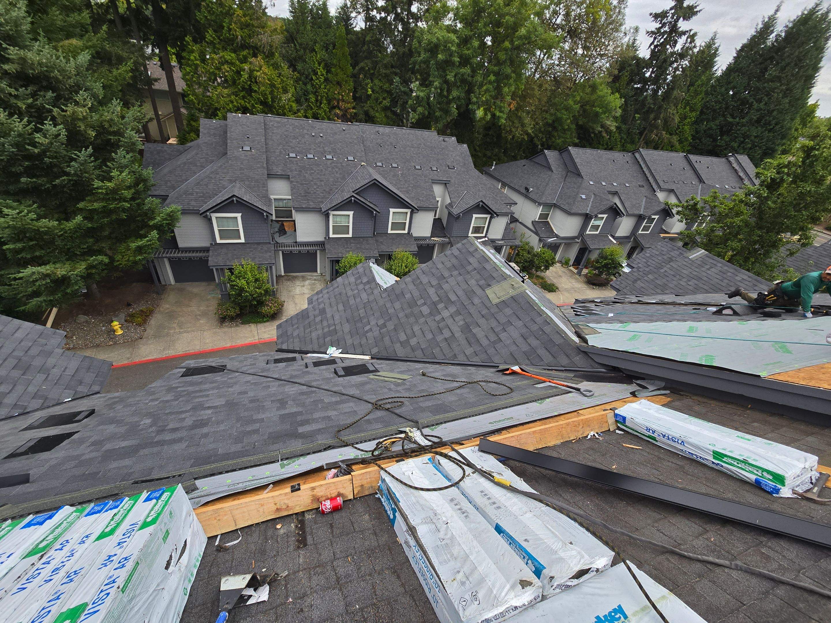 Dawson Station Reroof and Gutters by Hawthorne General Construction