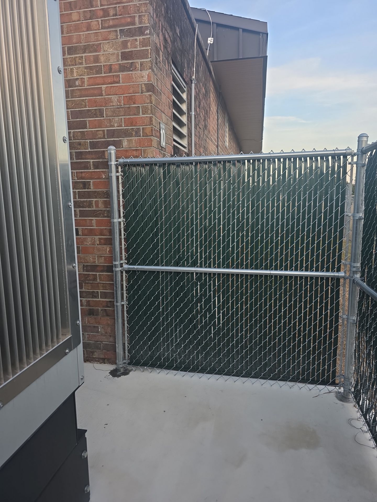 Commercial Chain Link Fence with Slats in Port Charlotte by True Fence LLC