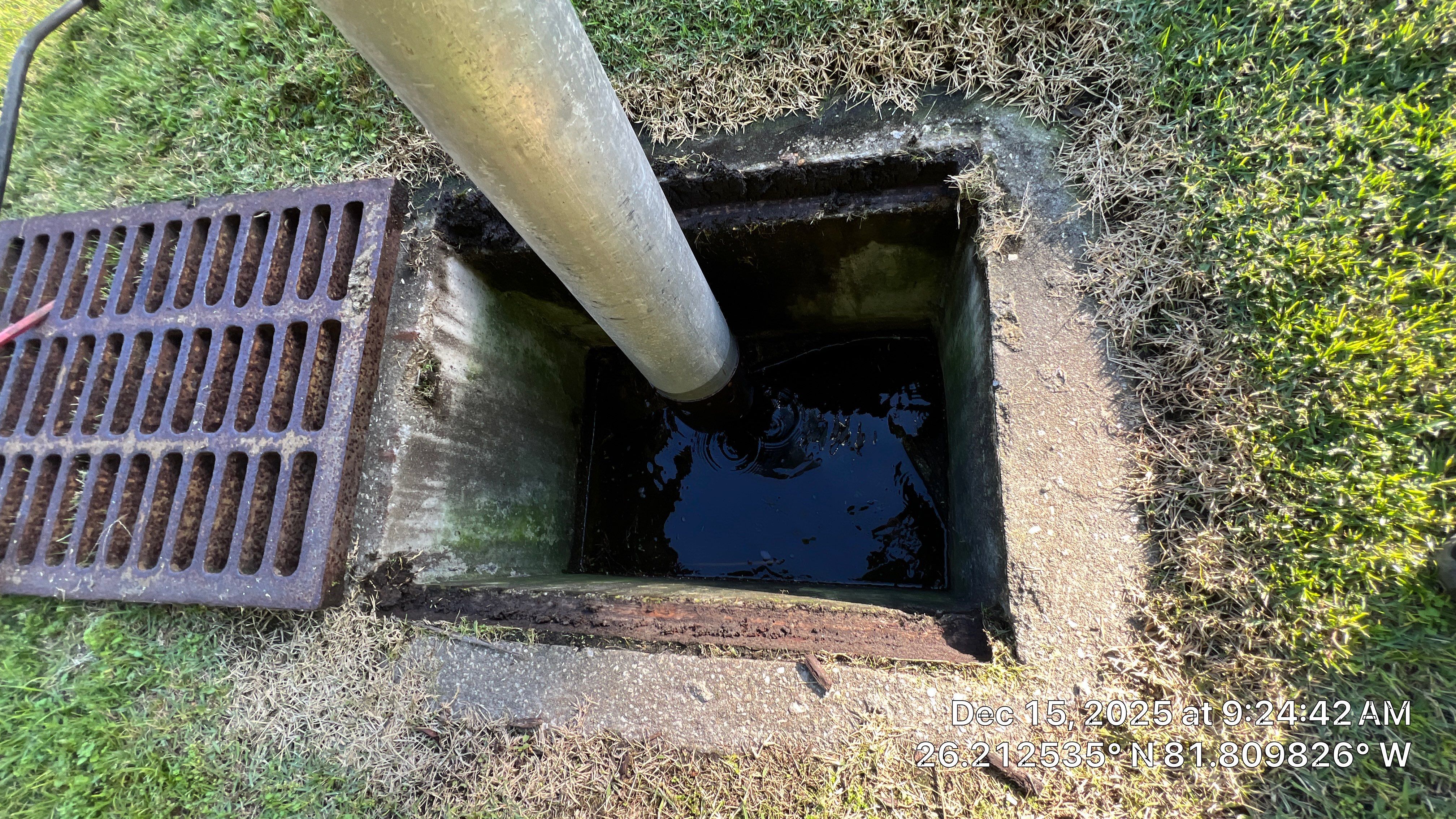 Naples Grande Catch Basin Cleaning by APS Power & Water