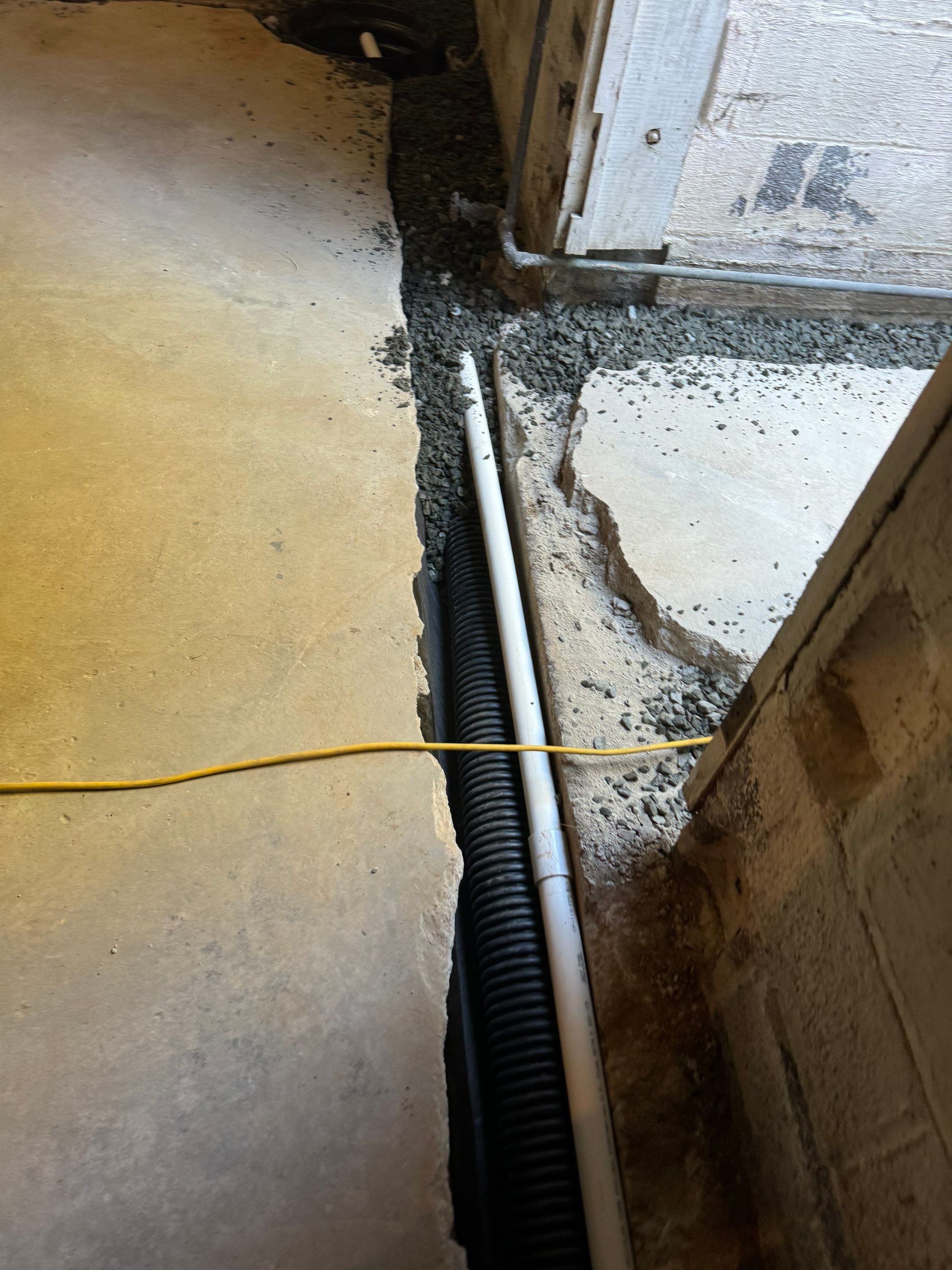 Interior French Drain Washington Township, NJ by Pure Service Pro, LLC 