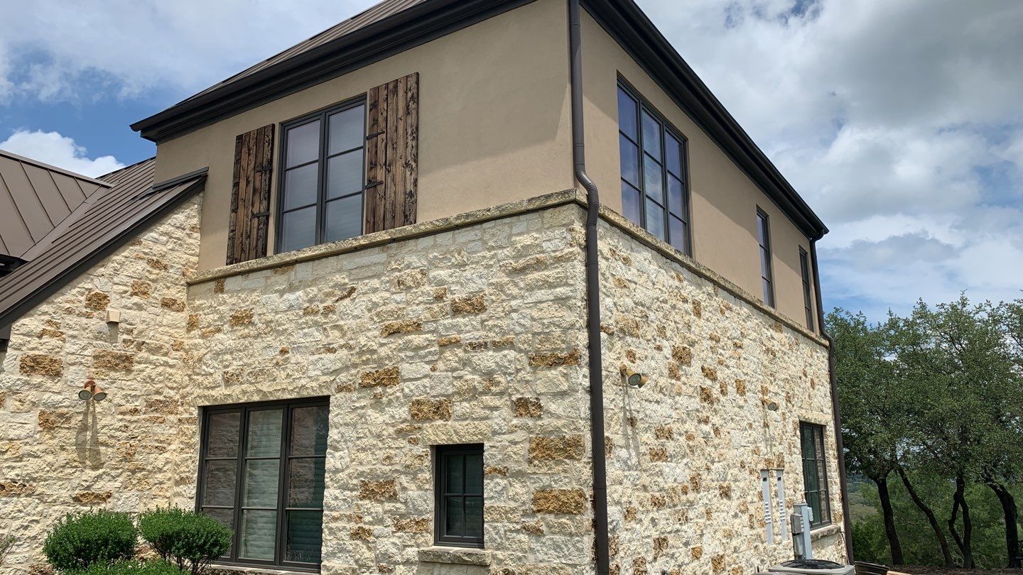 Cliffside installation for primary water source. by Hill Country Rain Water