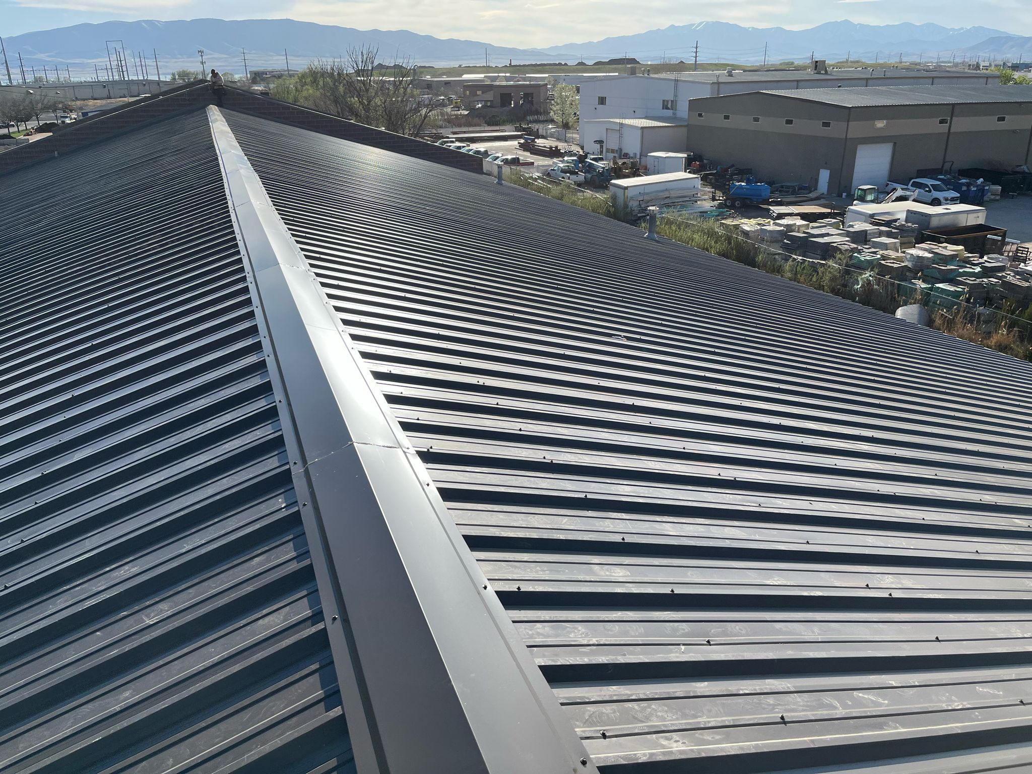 Commercial Roof Replacement – PBR Metal Panels After Hail Damage by ASAP Roofing & Exteriors