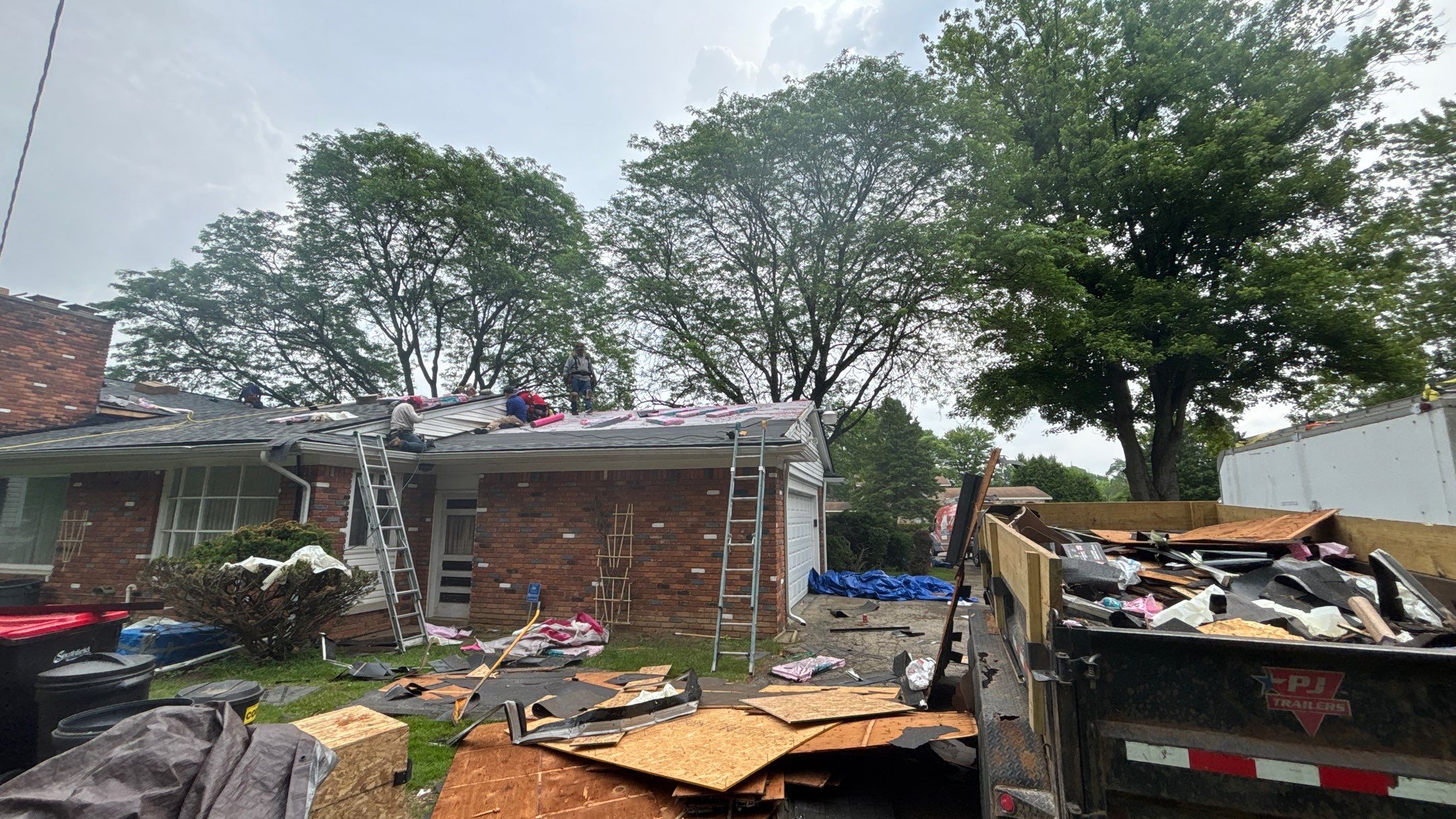 Roof Replacement using Owens Corning Estate Gray by 180 Contractors