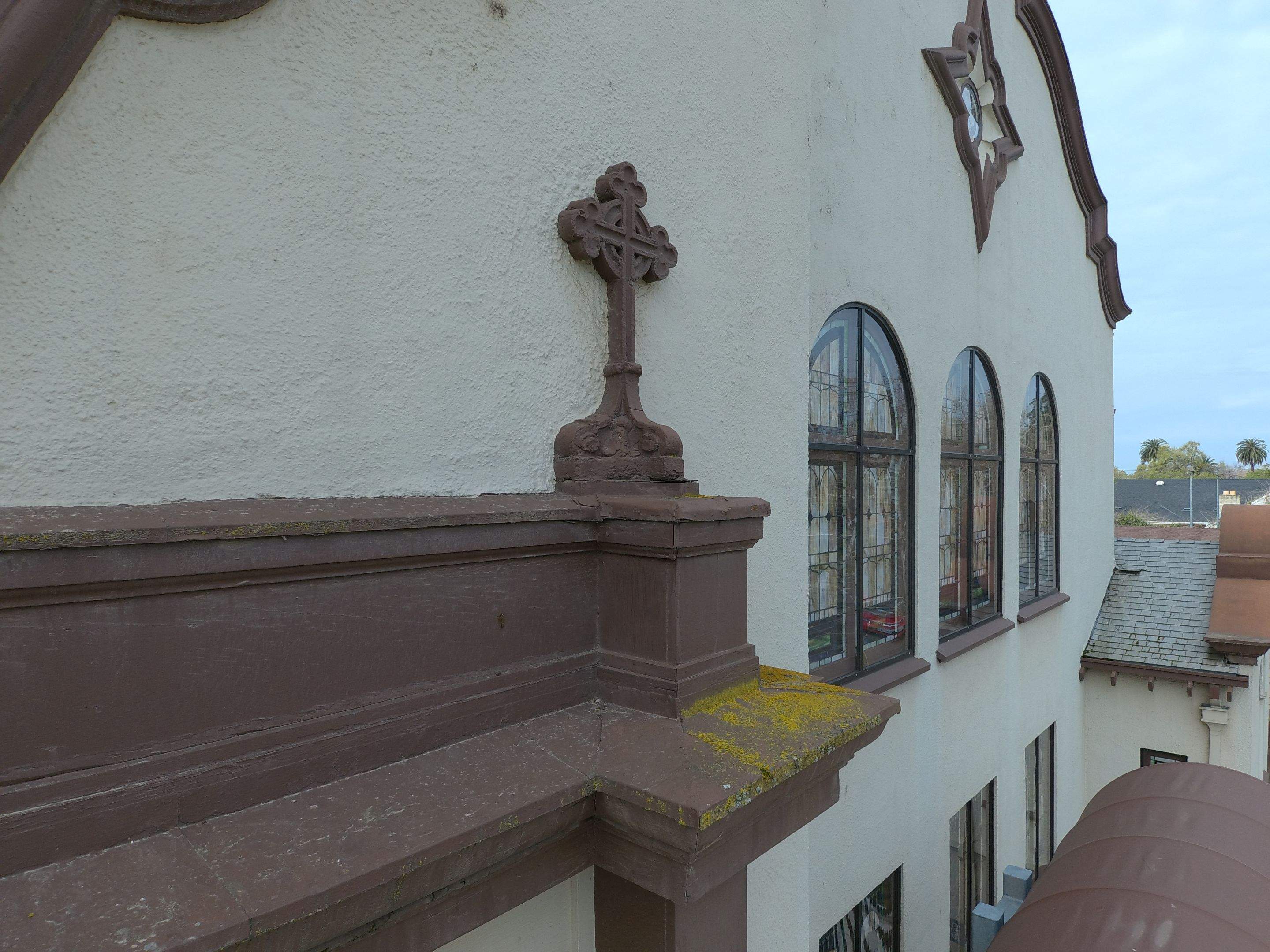  Presbyterian Church repairs to entrance architecture by Straight Edge Roofing Inc