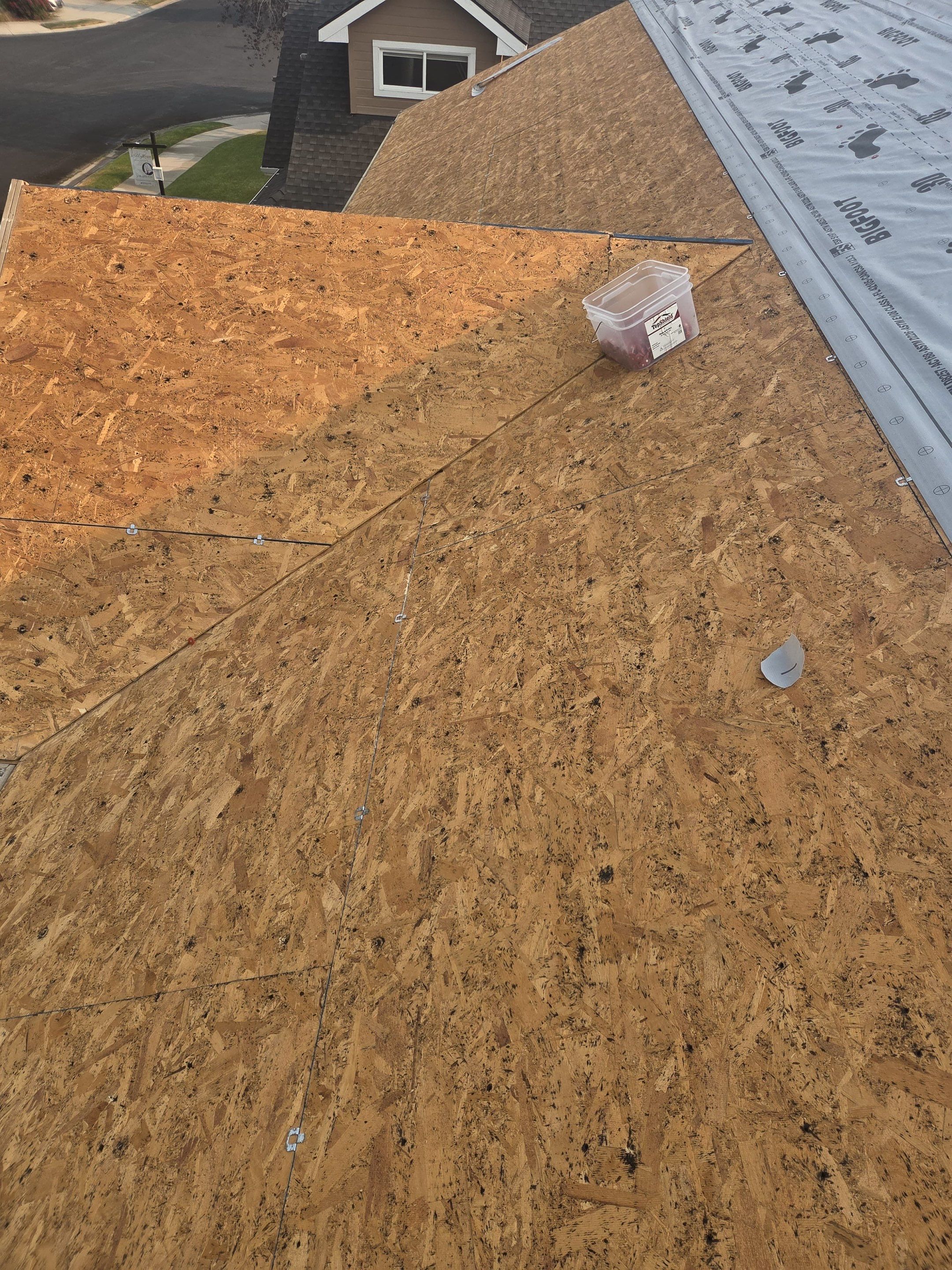Meridian Residential Roof Replacement Using Dark Gray Architectural Shingles by Olive Roofing