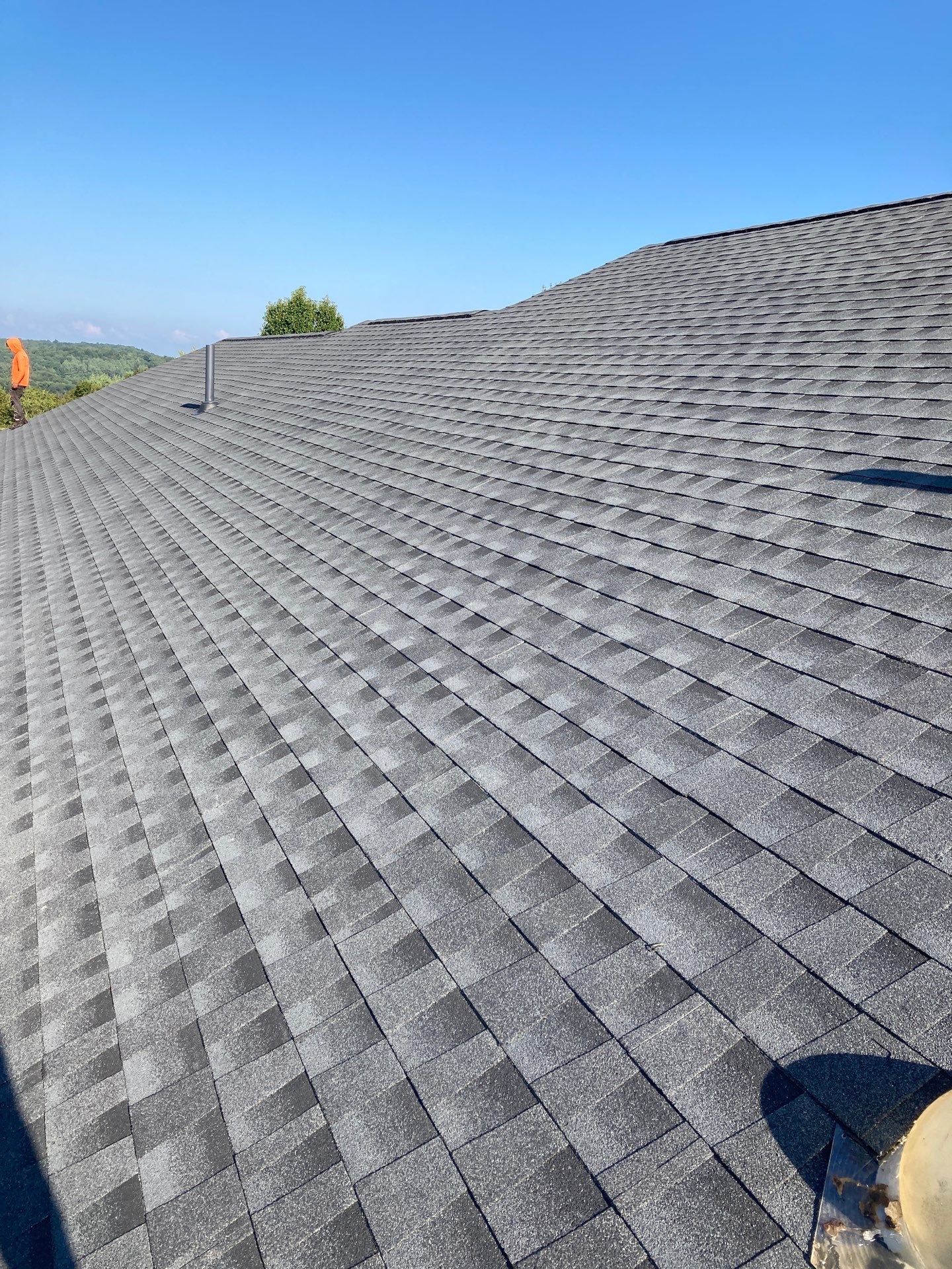 Residential Roofing Installation using GAF Timberline HDZ Charcoal by Rainstoppers Roofing