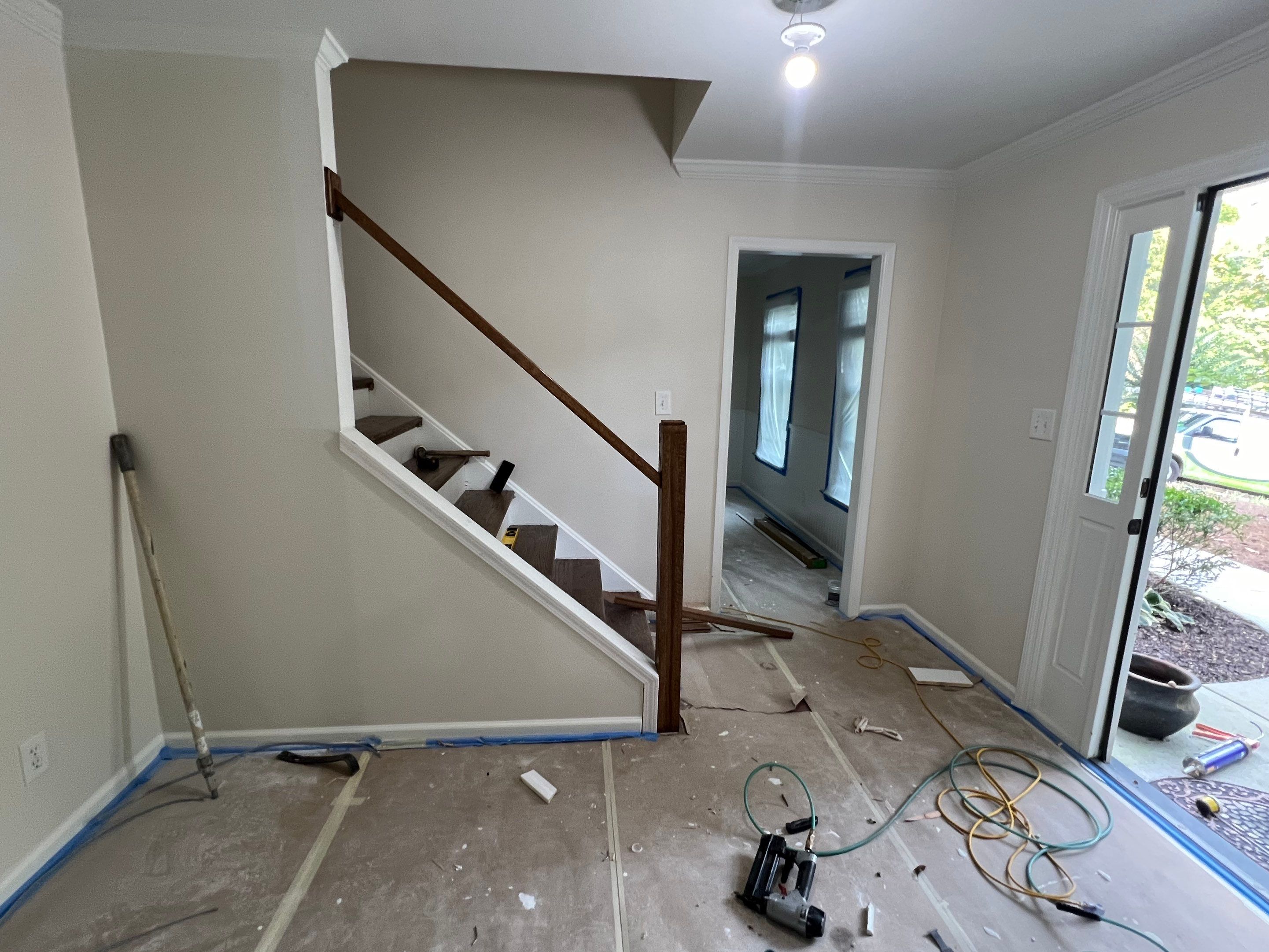 Dark Hardwood Floor Installation and Interior Painting in Marietta by Swift Home Renovations