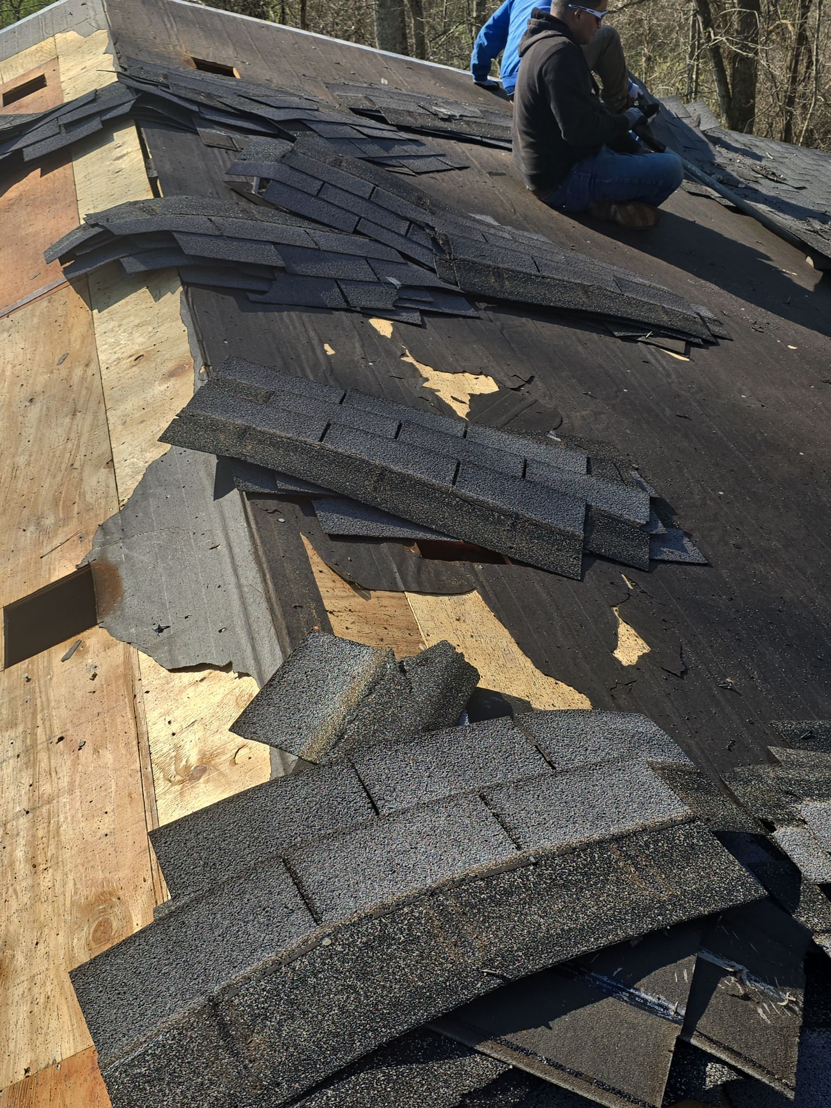 Residential Roofing Installation using GAF Timberline HDZ Nantucket Morning by Rainstoppers Roofing