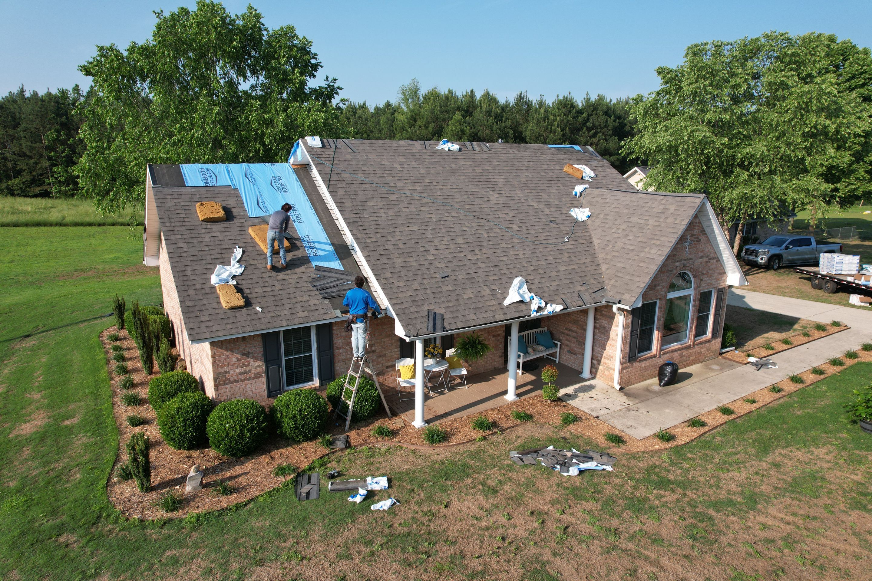 Residential Shingle Reroof using Malarkey Vista by Hostetler Roofing