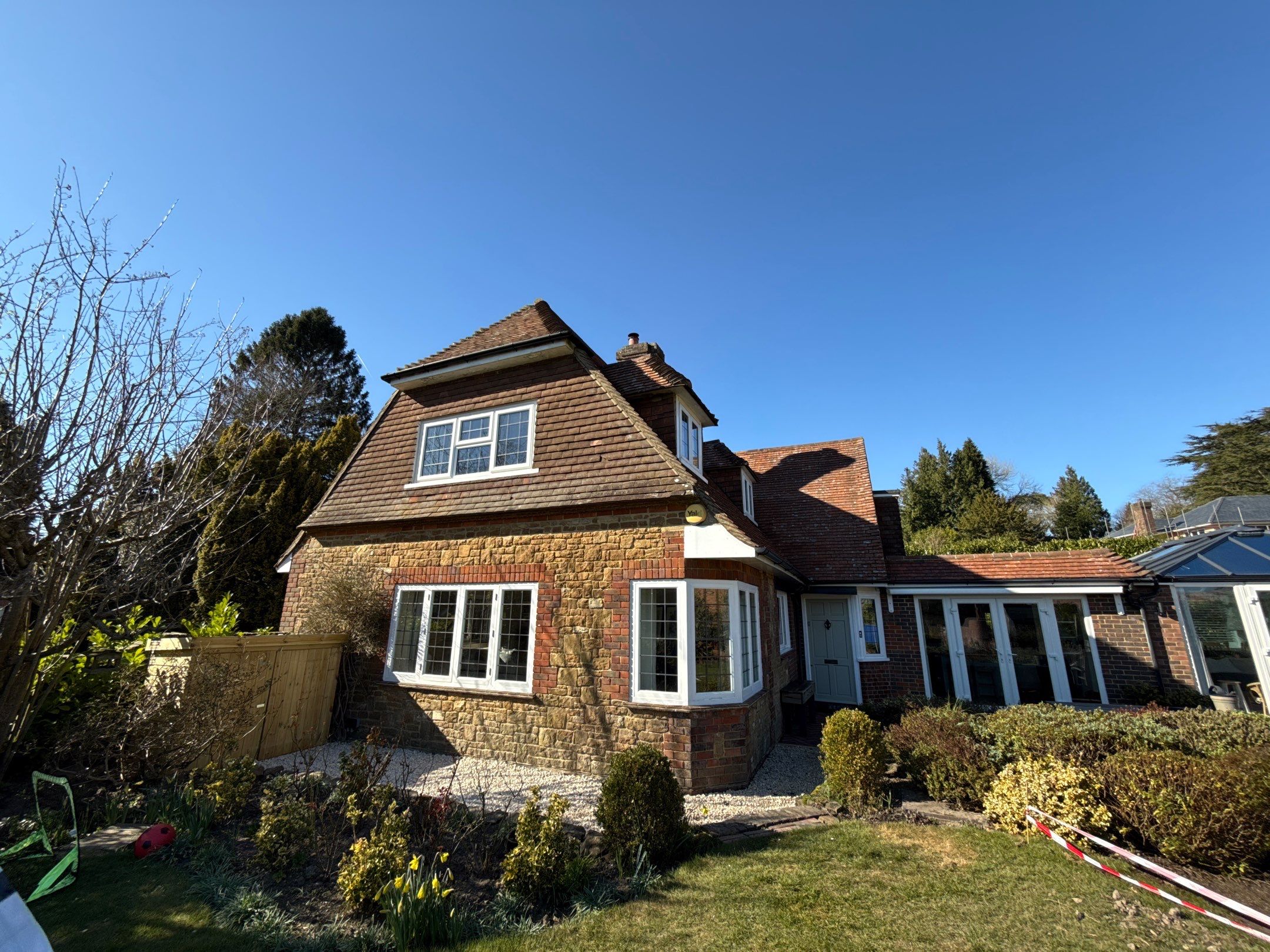 Roof Clean  - Moss Removal - Gutter Clean using Honda 15lpm Low Pressure Washing Machine by Ges Exterior Cleaning ltd