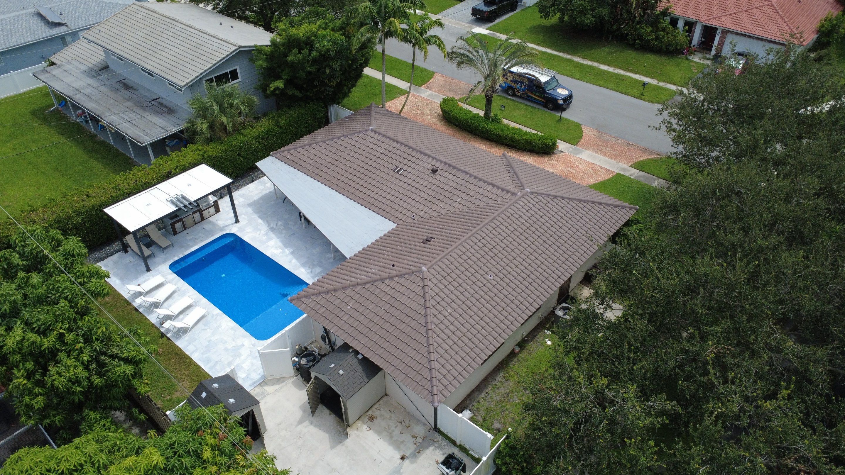 Residential Roofing Installation using Eagle Roofing Tile by BLUES BROTHERS ROOFING