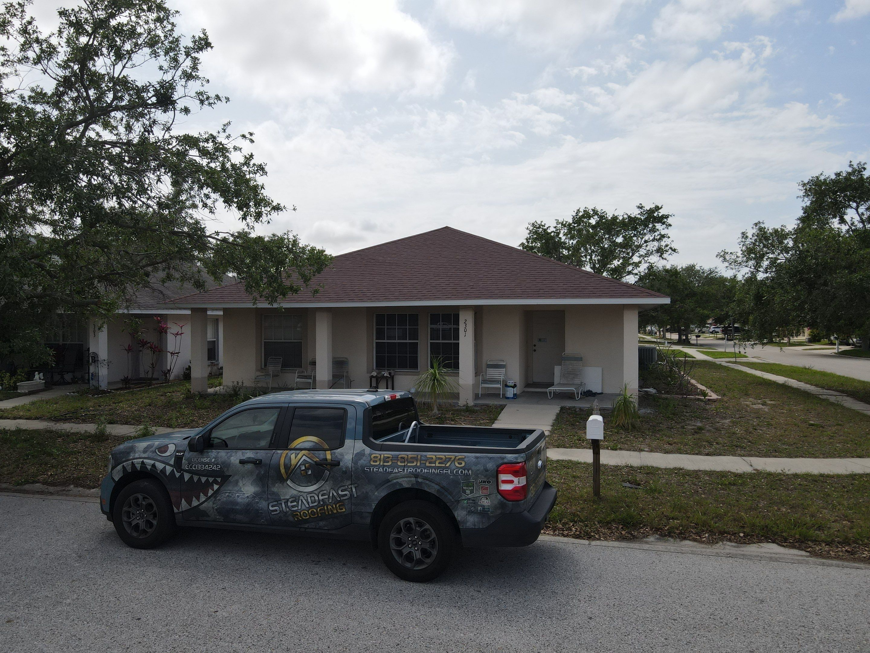 Roof Replacement in Ruskin, FL. by Steadfast Roofing