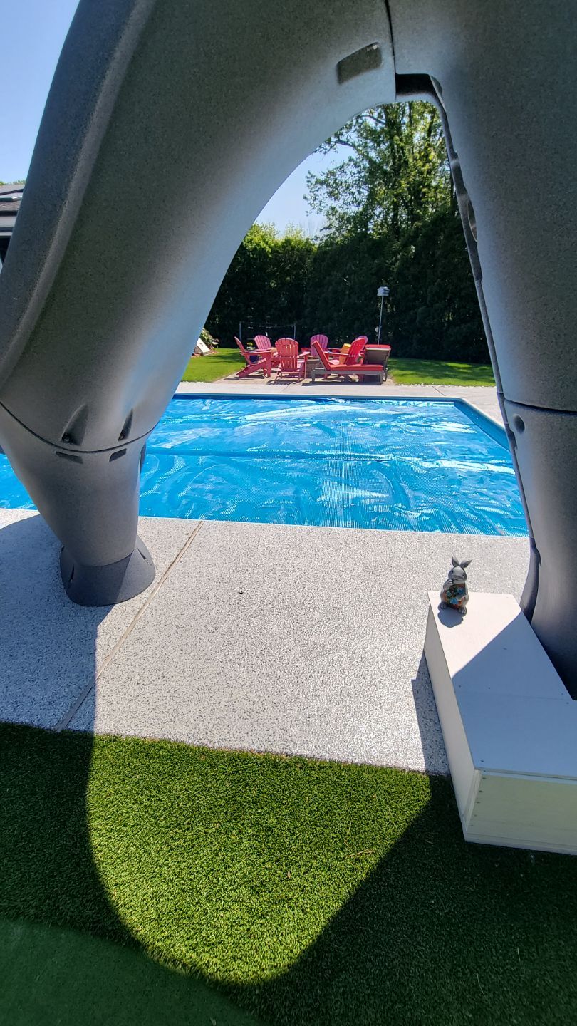 Pool Deck in Worcester, MA by Symphony Concrete Coatings