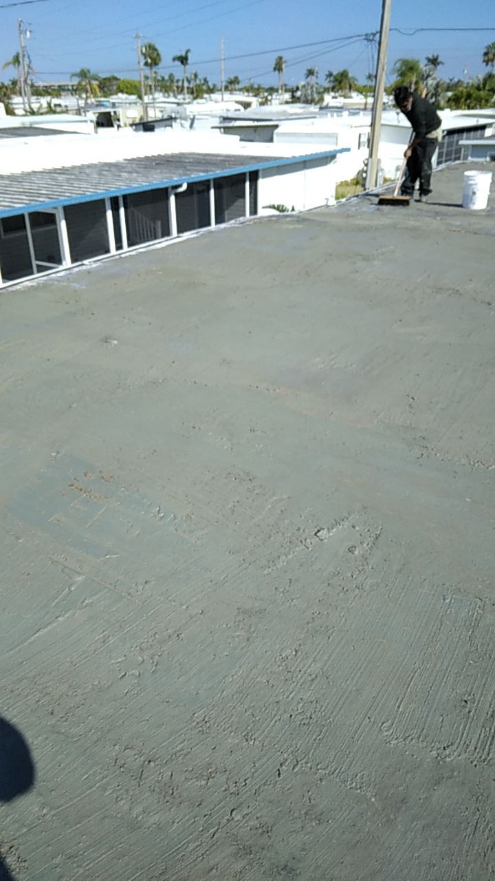 Tropical 924 100% Silicone Roof Coating Repair using Acrylic Resin by Morton Roofing, Inc.