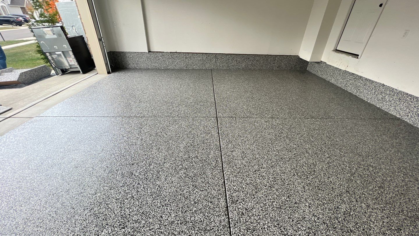 Garage Floor using Domino by Your1DayFloor.com