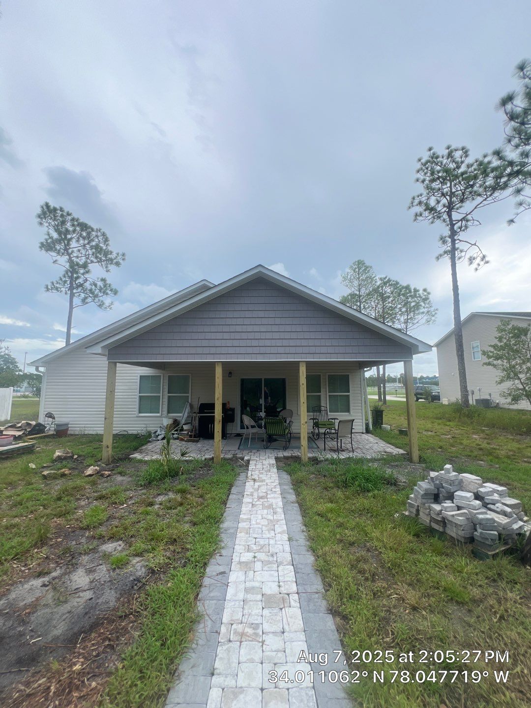 Custom Covered Porch Addition in Boiling Spring Lakes, NC by RGR Construction and Roofing, LLC