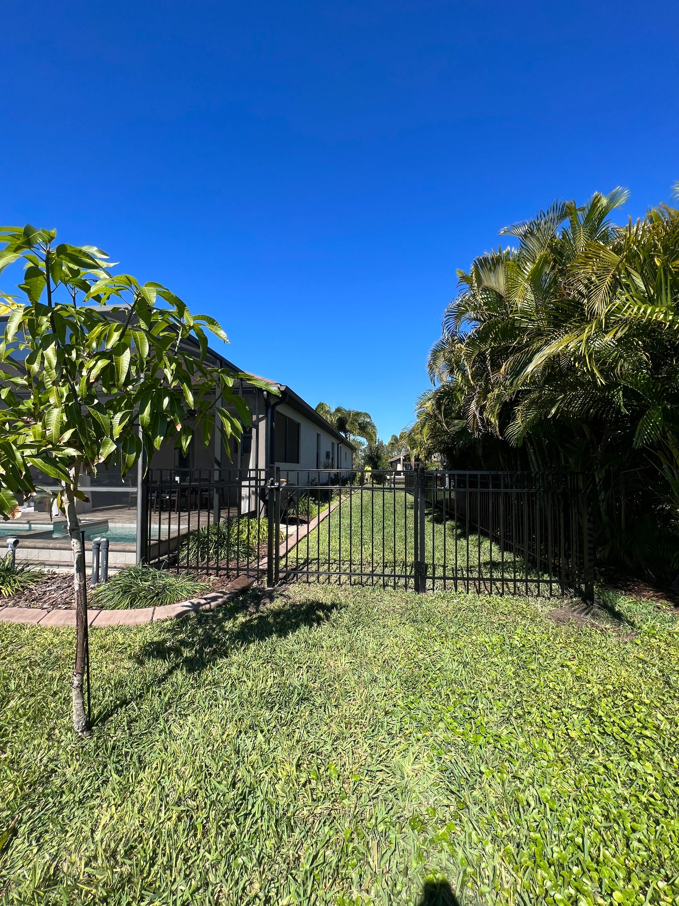 Aluminum Fence Installation using Black 3 Rail Aluminum Fence by Asap fence and gates, LLC