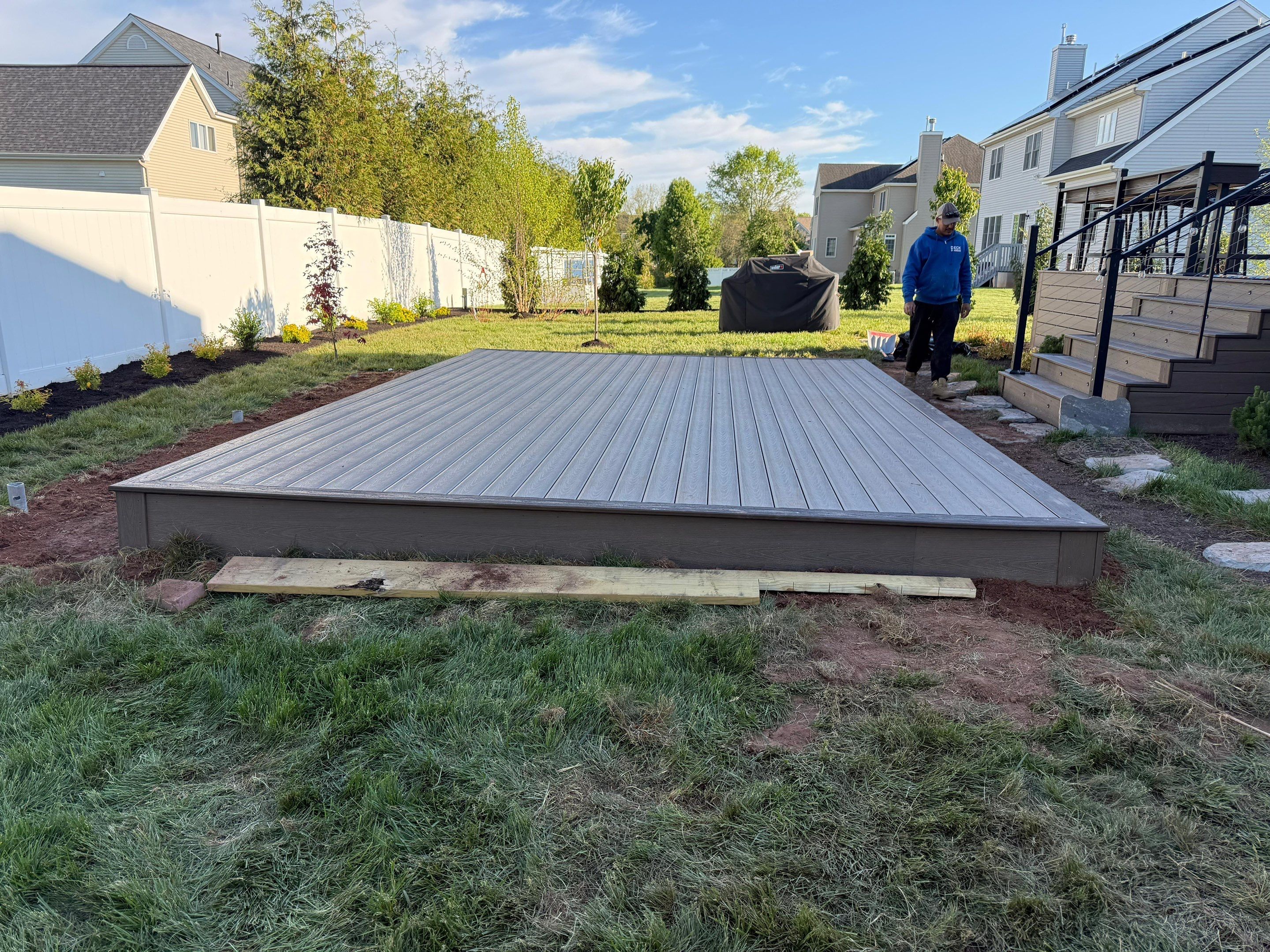 New Deck and outdoor Kitchen In Hillsborough , New Jersey by deck guardian