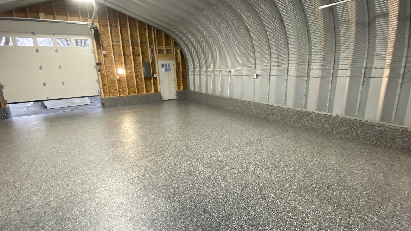Garage Floor using Galaxy Blue by Your1DayFloor.com