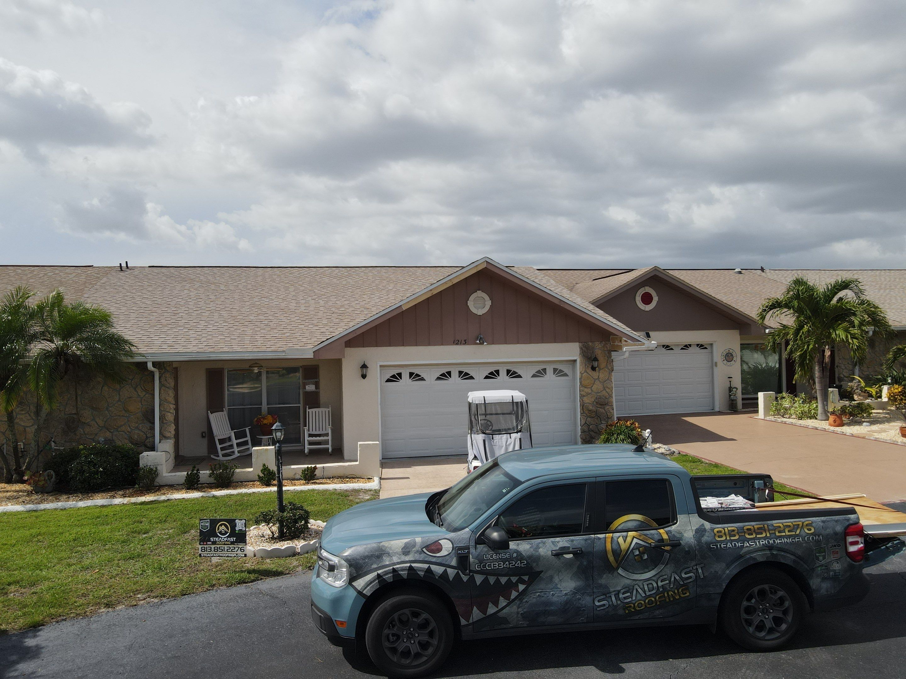 Roof Replacement in Sun City Center, FL. by Steadfast Roofing