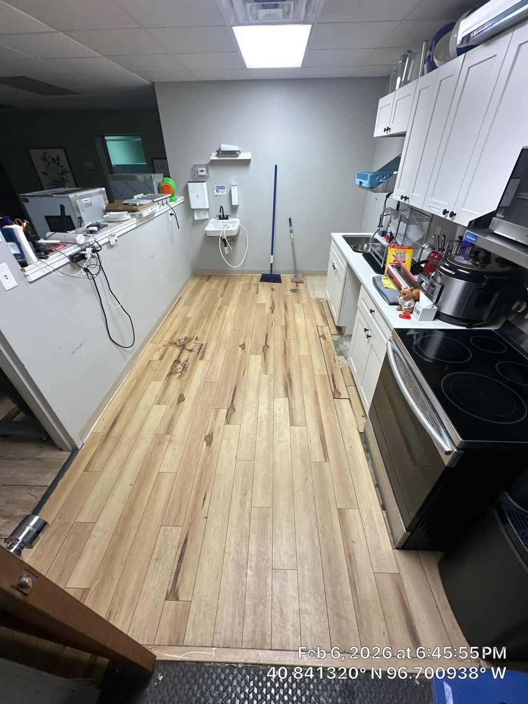 Daycare Kitchen & Bathroom Floor Transformation by Goat Coatings