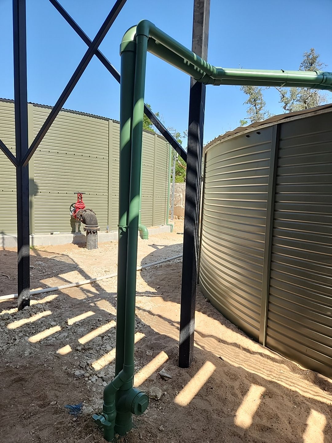 Commercial structure utilizing rainwater harvesting for all its water needs! by Hill Country Rain Water