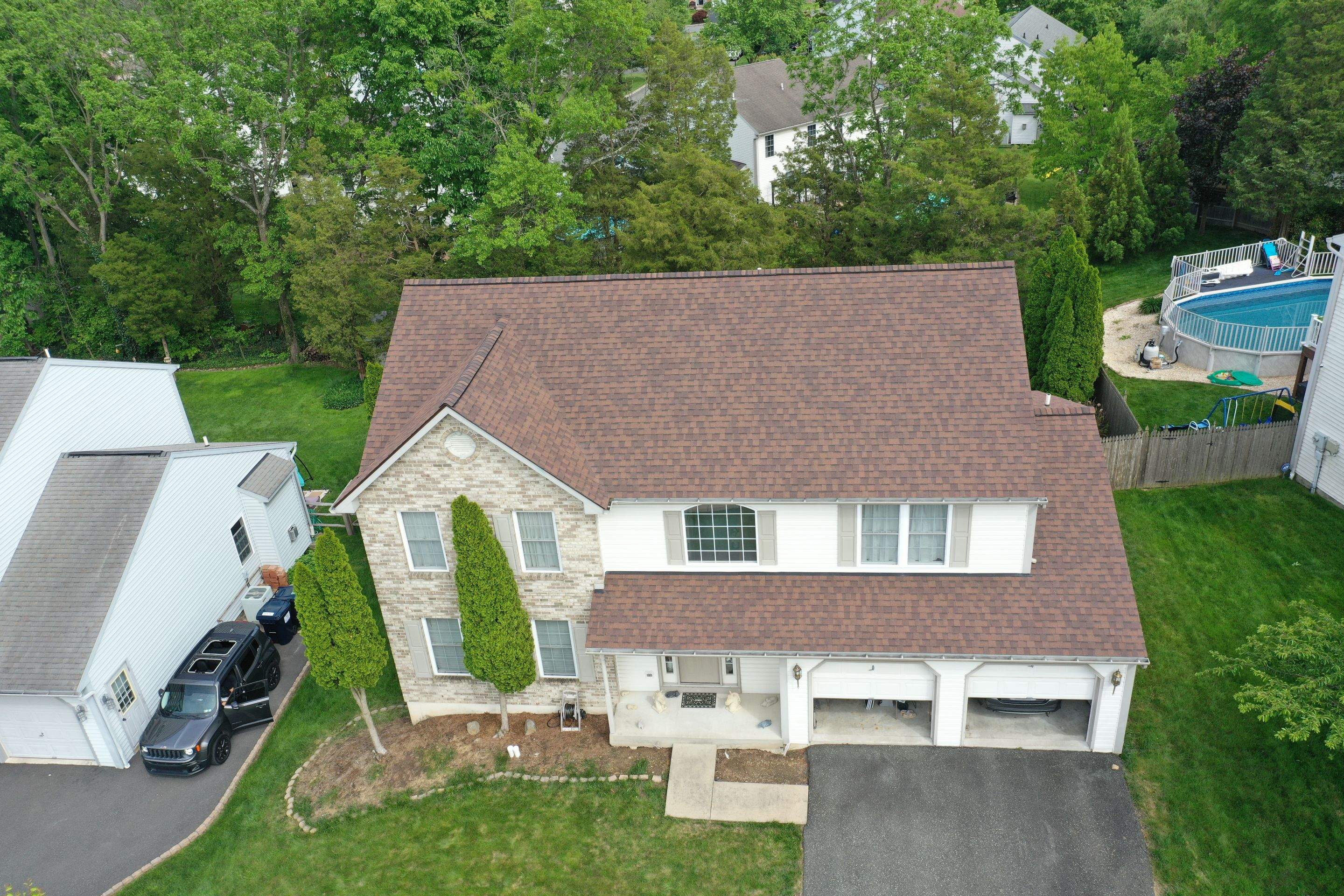 Roofing Installation using CertainTeed Landmark - Burnt Sienna by Storm Guard of Ches-Mont PA