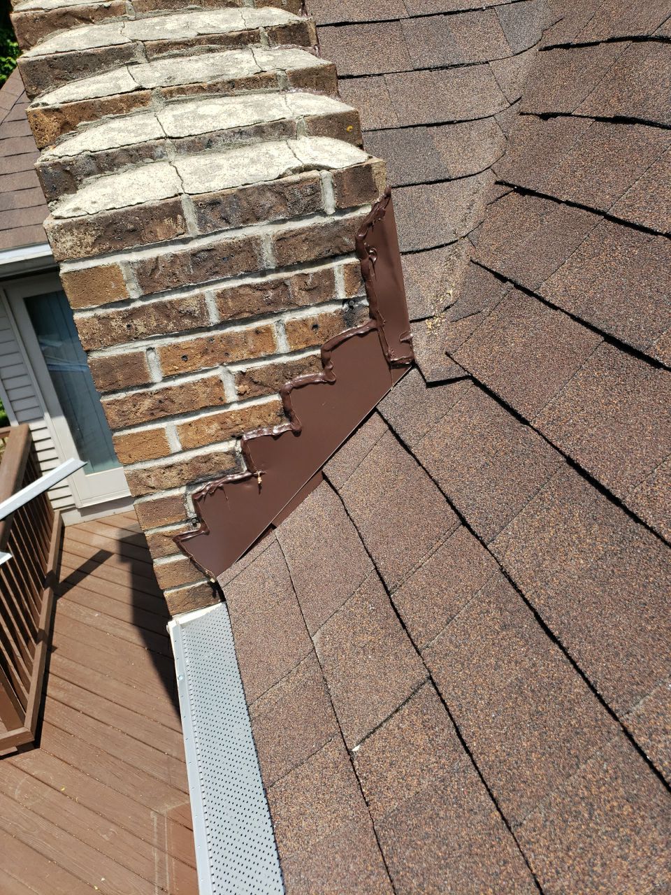 Brand: Atlas Pinnacle Color: Pristine Scotchgard Hickory Drip: Musket Brown by Eagle Eye Roofing