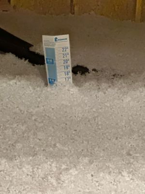 Attic Blow using Fiberglass Insulation R49