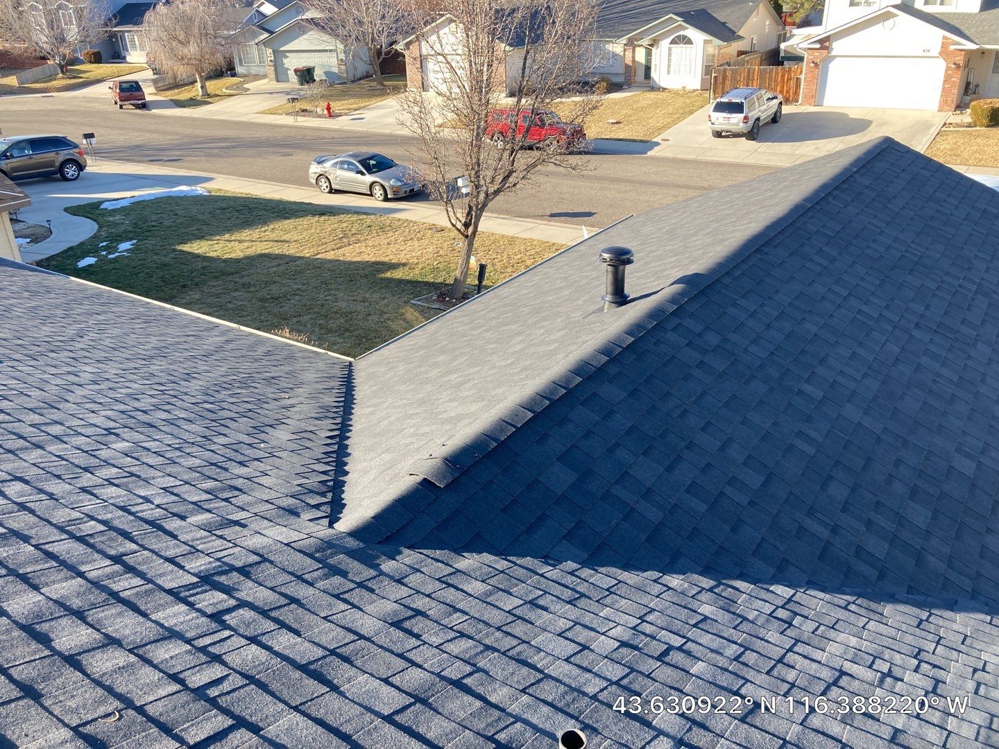 Meridian Idaho Single Level Residential Roofing Installation using Owens Corning by ID Roofing LLC