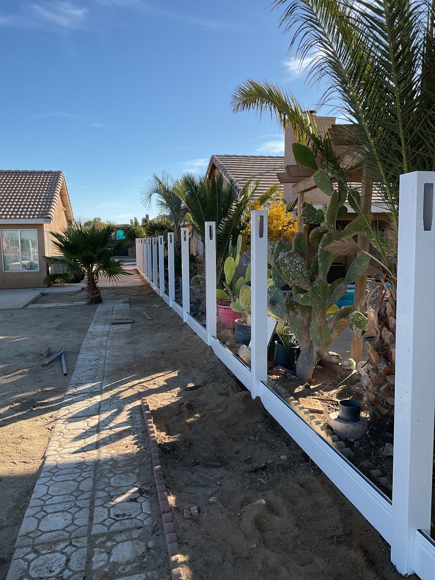 Fence Installation using Vinyl by Fence Guys Inc.