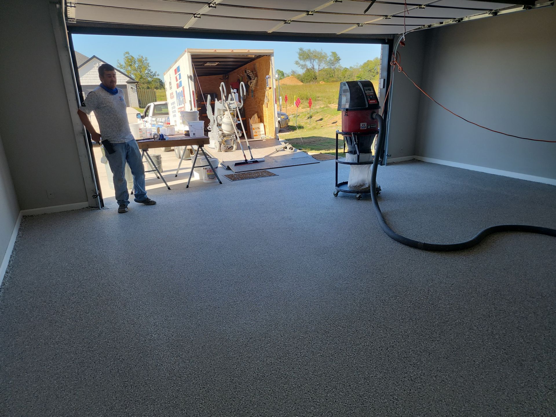 Project in Lowell by Pace X Concrete Coatings