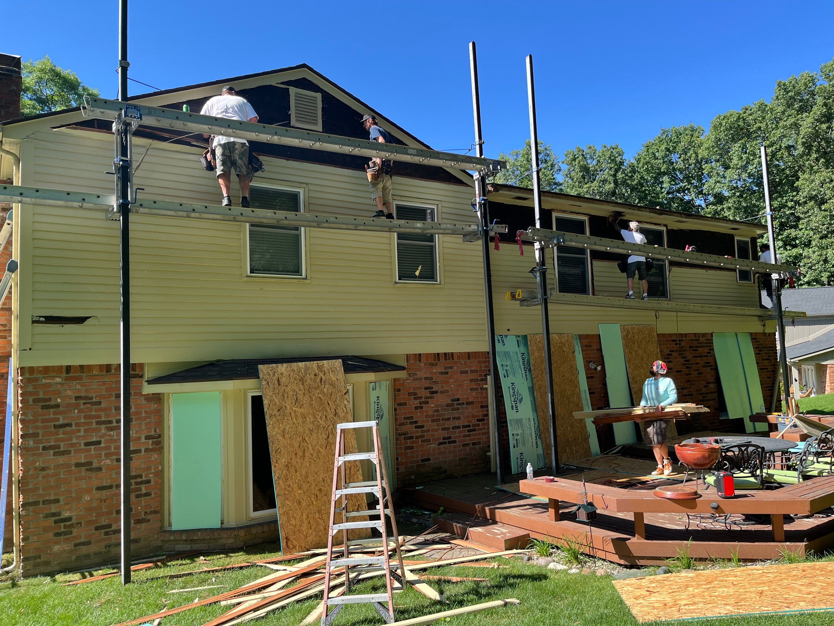 Siding Replacement using Alside Deep Moss by 180 Contractors