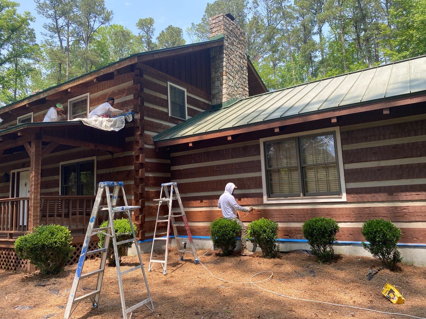 Chesapeake Log Cabin by AKK Painting LLC