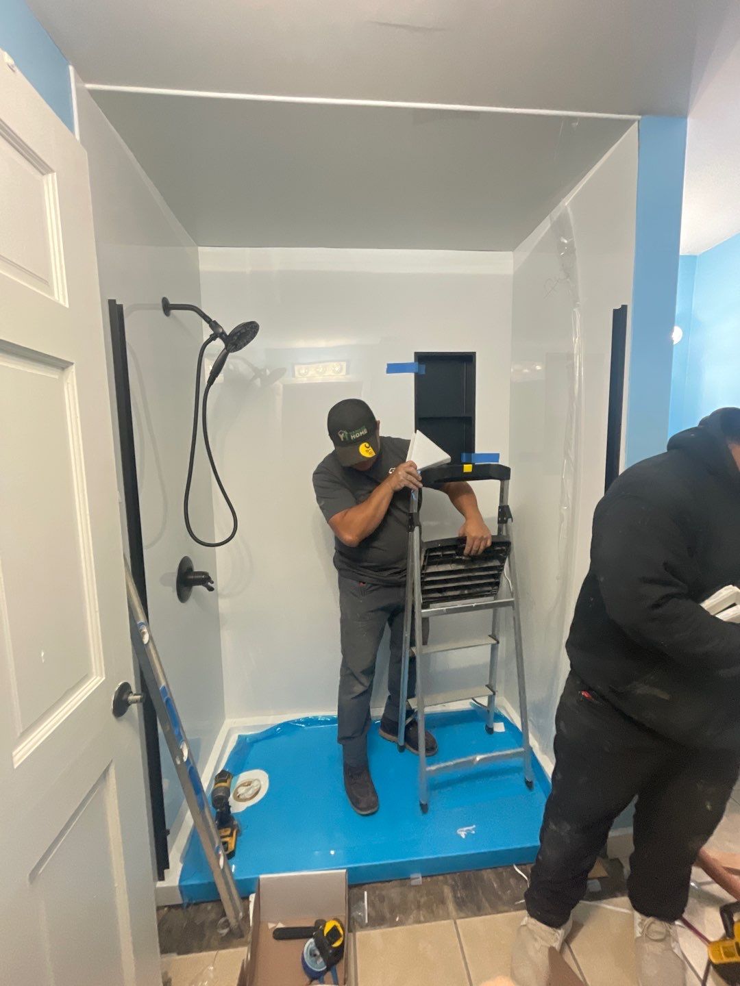 Tub to Walk-In Shower Installation in Bristol, CT  by Yankee Home Improvement