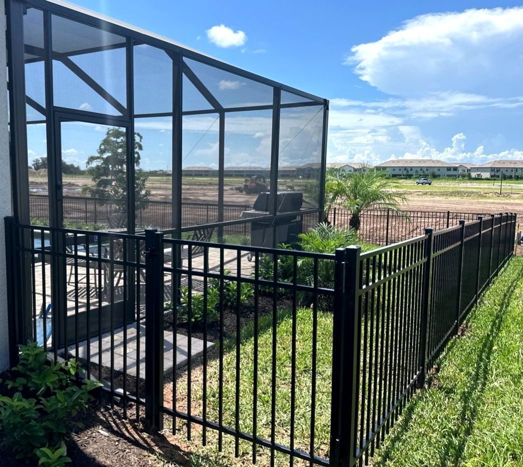 Aluminum Fence Installation using 3 Rail Aluminum Fence by Asap fence and gates, LLC