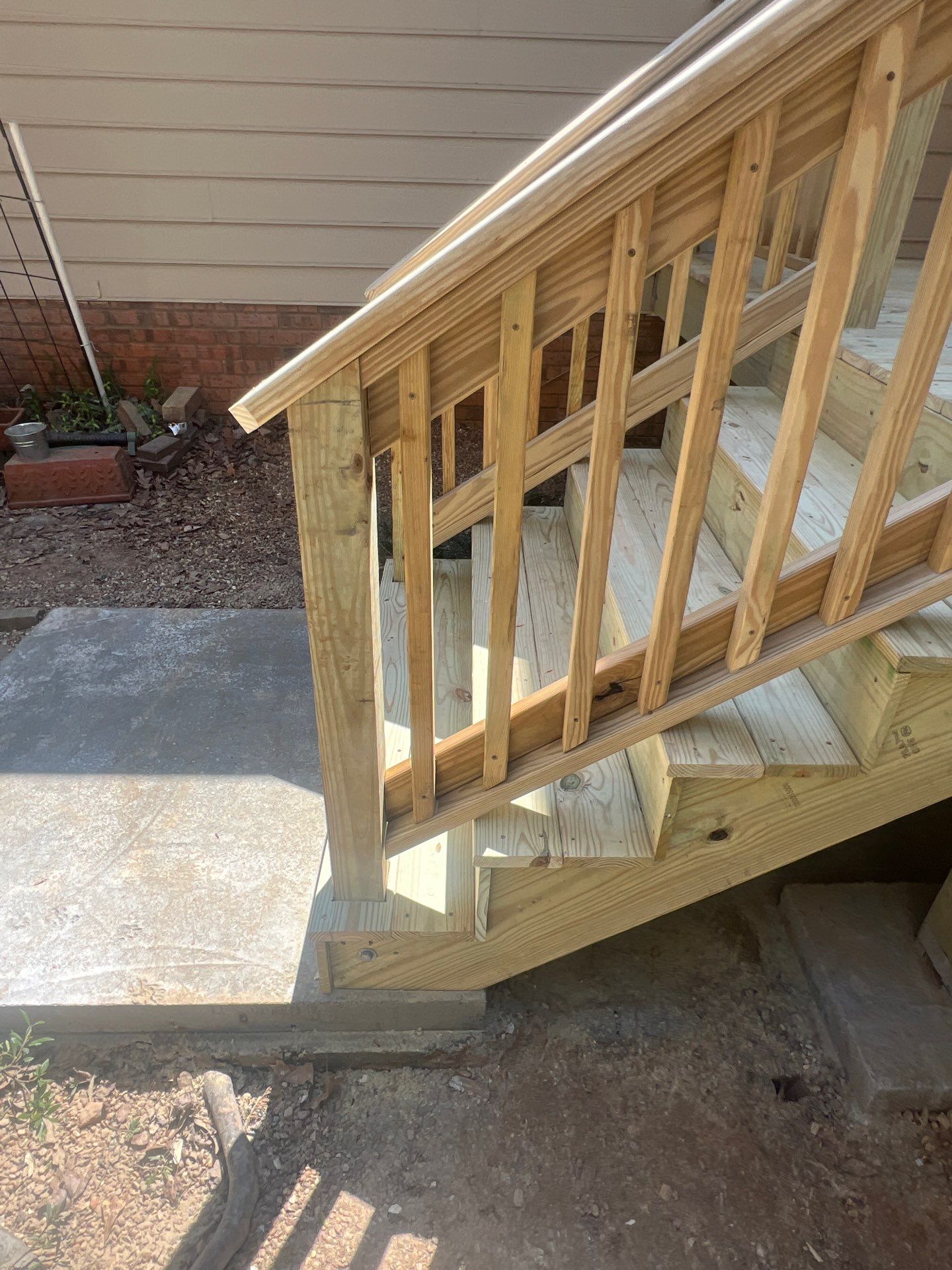 Deck Installation using Pressure Treated Pine in Peachtree Corners, GA by Nelson Exteriors 
