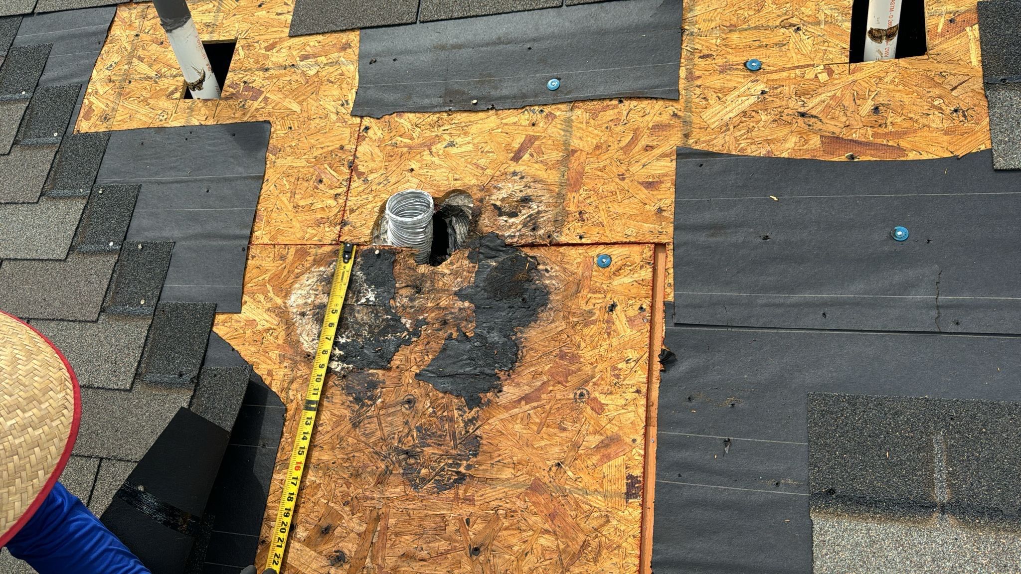 Hail Damage using Owen's Corning Duration (Lifetime) Shingles by Roof Repair Company