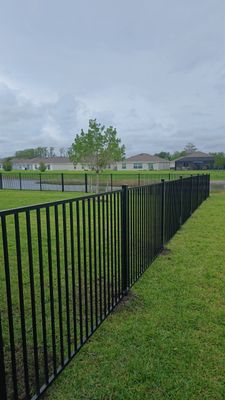 Aluminum Fence Install in Lehigh Acres
